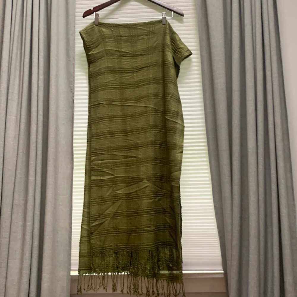 Pleated scarf, light and fluffy
